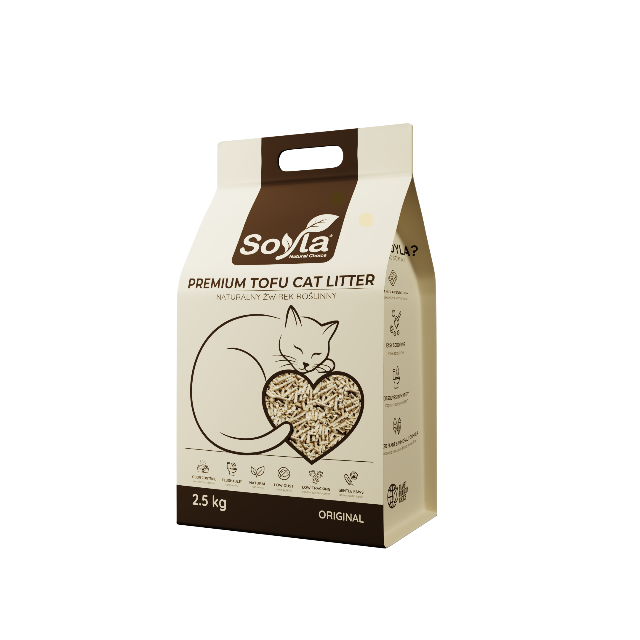 Soyla Original — naturalny żwirek dla kotów