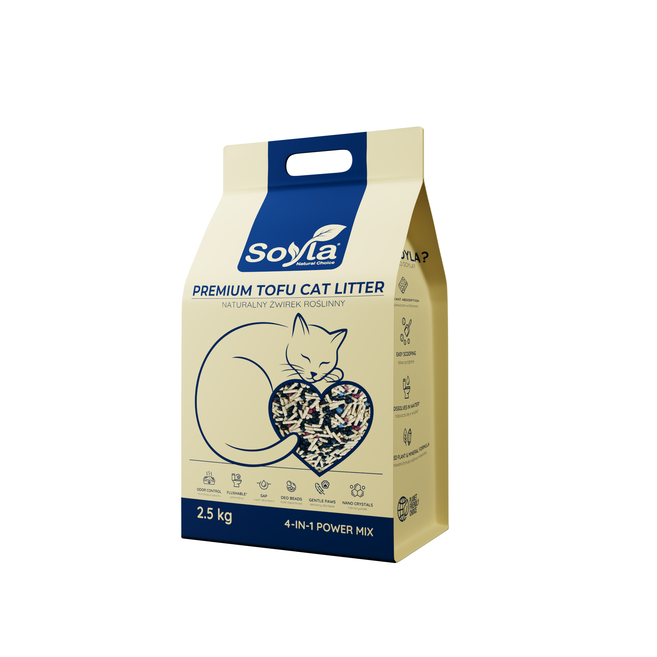 Soyla 4-IN-1 PowerMix — flagowy żwirek premium